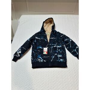 BUMEEX Paint Splatter “ fully fleeced lined “ Boys Jacket / Size 8-9yrs / NWT